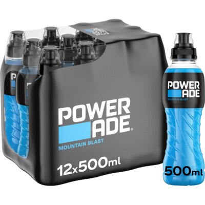 Powerade Mountain Blast PET Tray 12x50cl