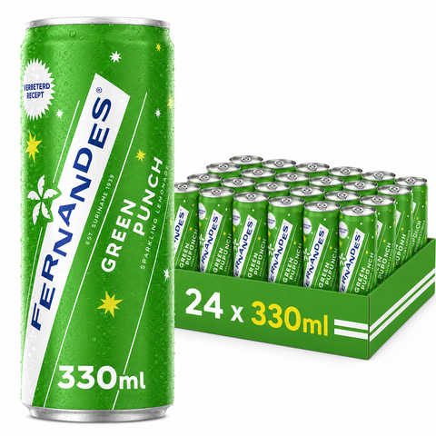 Fernandes Green Punch Blik 33cl - Tray 24 stuks
