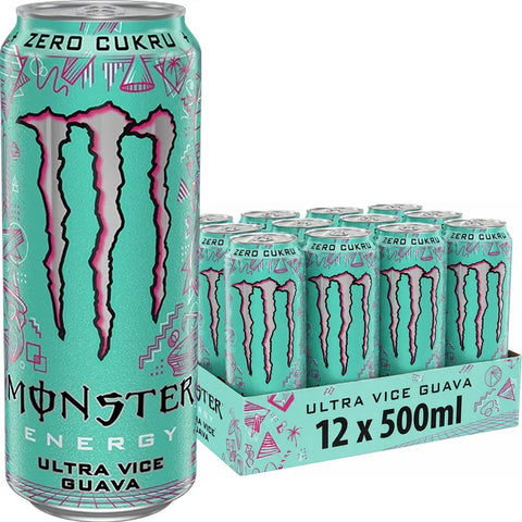 monster energy ultra vice guava 12 x 500ml tray energiedrank