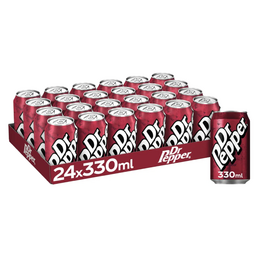 Dr. Pepper (DK) tray met 24 blikjes van 330ml
