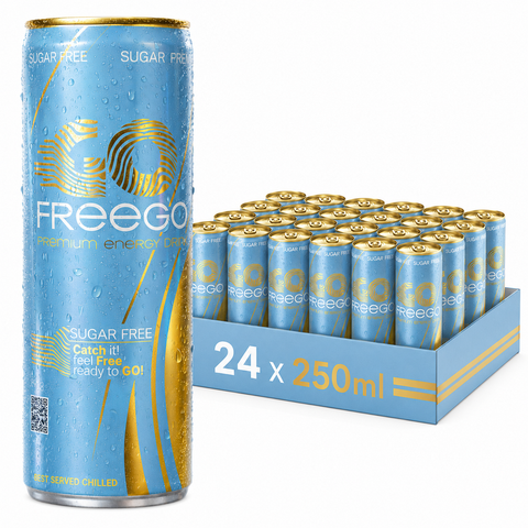 FreeGo Original Sugar Free tray 24 x 250ml blikjes