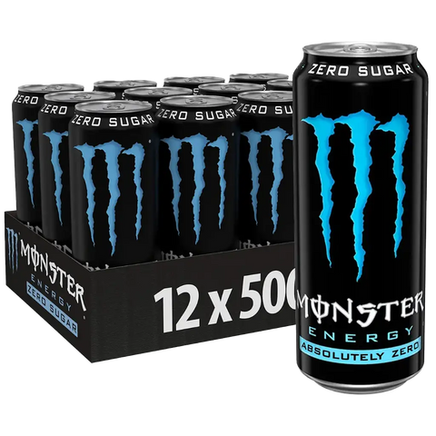 monster energy absolutely zero 12 x 500ml tray pl import