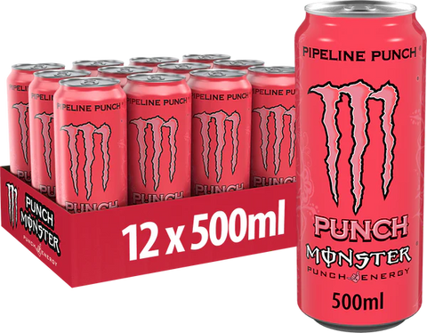 monster energy pipeline punch 12 x 500ml tray energiedrank