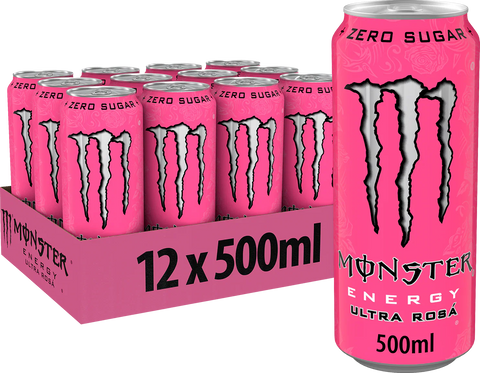 monster energy ultra rosa 12 x 500ml tray energiedrank