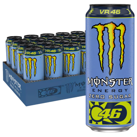 monster energy vr46 zero sugar 12 x 500ml tray energiedrank
