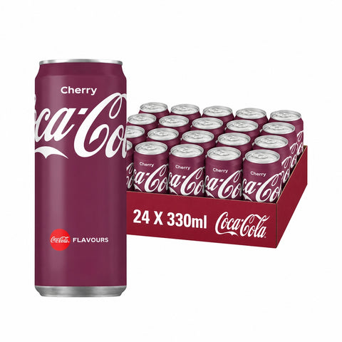 Coca Cola Cherry Blik 33cl - Tray 24 stuks