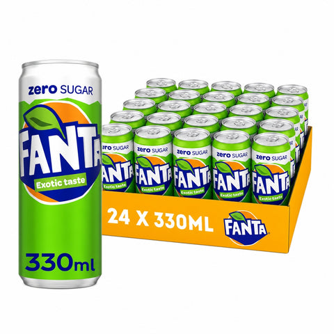 Fanta Exotic Zero Blik 33cl - Tray 24 stuks