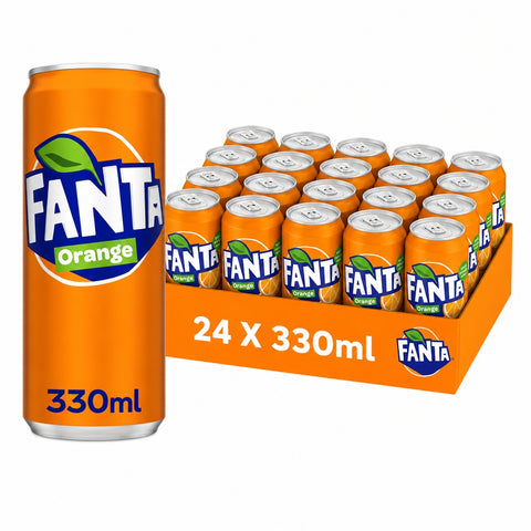 Fanta Sinas Blik 33cl - Tray 24 stuks