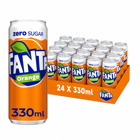 Fanta Sinas Zero Blik 33cl - Tray 24 stuks