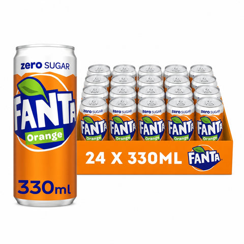Fanta Sinas Zero Blik 33cl - Tray 24 stuks