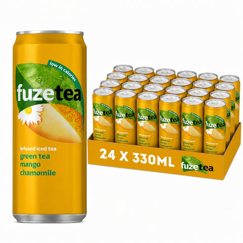 Fuze Tea Mango Chamomile Blik 33cl - Tray 24 stuks