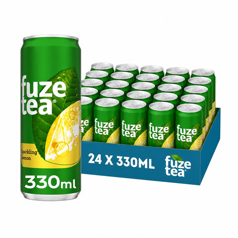 Fuze Tea Sparkling Blik 33cl - Tray 24 stuks