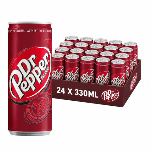 Dr. Pepper Blik 33cl - Tray 24 stuks